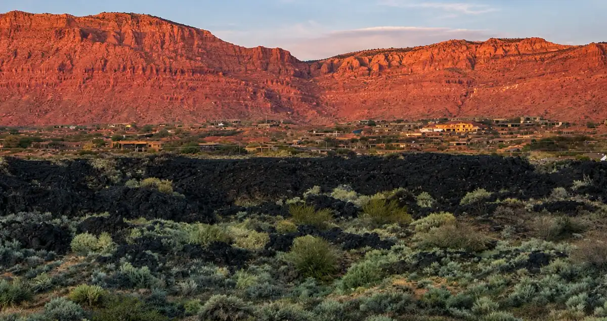 santa-clara-matched Santa Clara Utah neighborhood with red cliffs and lava fields