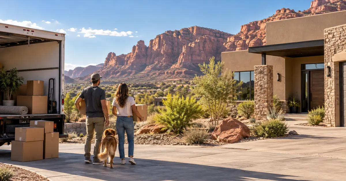 Couple moving from California into a home in Southern Utah